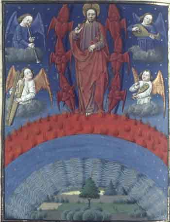 Anges musiciens. Vincentius Bellovacensis, Speculum historiale, Paris, 15° s. BNF.