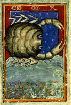 Le CancerGeorgius Zothorus, Liberus astrologiae, Sicile,13° s. Coll. BNF